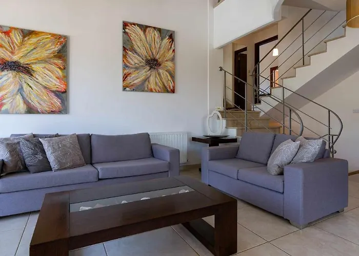 4 Bedroom Lofou With Private Pool And Sea Views, Aphrodite Hills